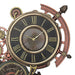 Close up of the clock face on the Steampunk wall clock