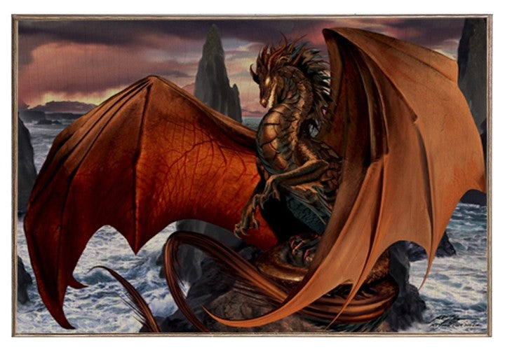 Coppervein Dragon 12x18 Metal Sign or Wood Wall Art