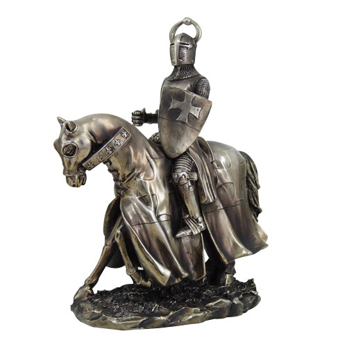 Mounted Crusader Knight Figurine