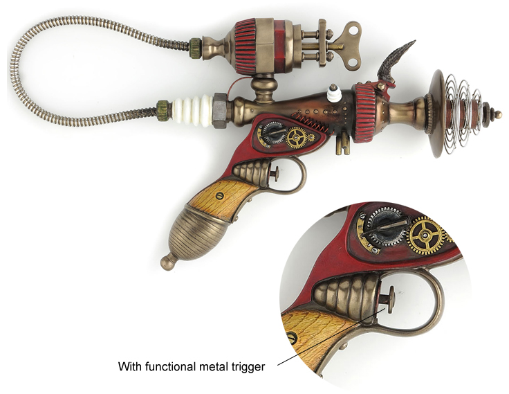 De-Optimizer Steampunk Gun Figurine