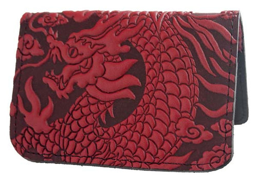 Cloud Dragon Leather Card Holder