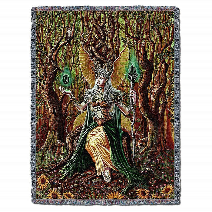 Earth Elemental Fairy Tapestry Blanket