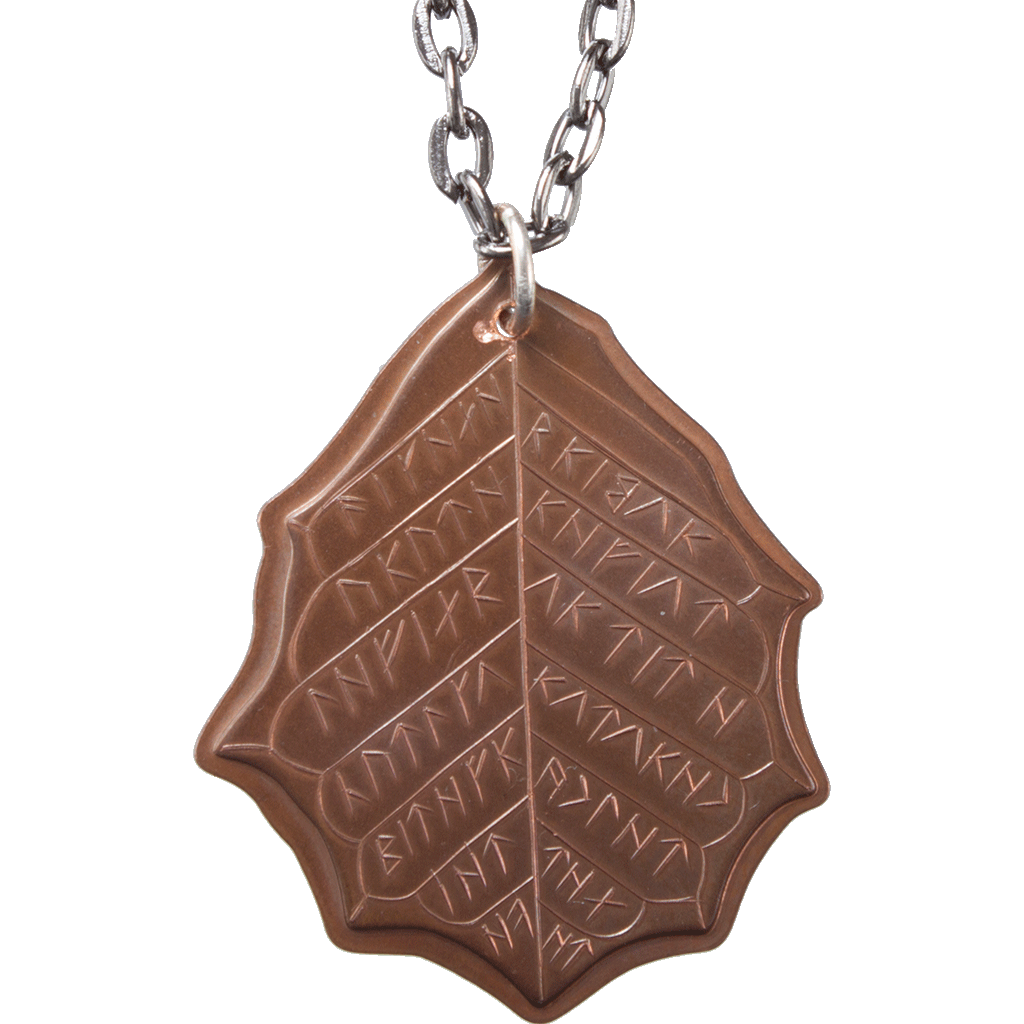 Elvish Copper Leaf of Fall Necklace