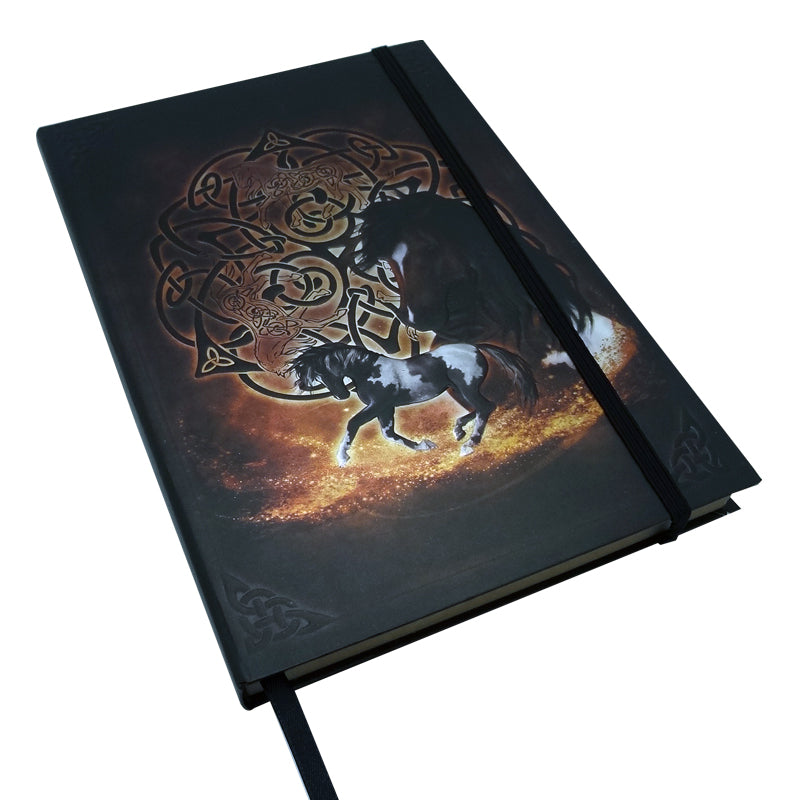 Embossed Celtic Horse Journal