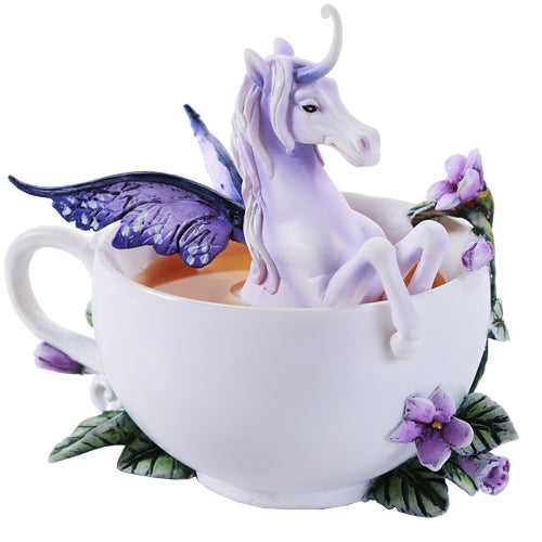 Enchanted Teacup Unicorn Figurine
