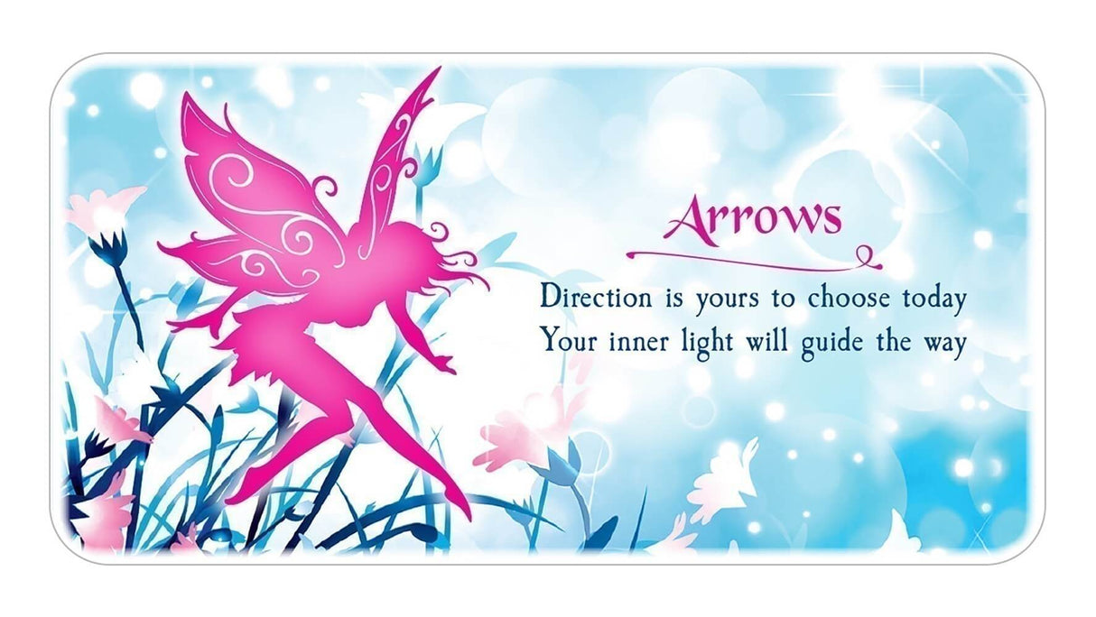 Fairy Dust card example: "Arrows - Direction is yours to choose today Your inner light will guide the way"