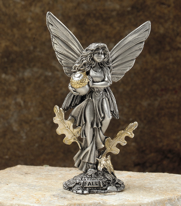 Fall Fairy Pewter Figurine