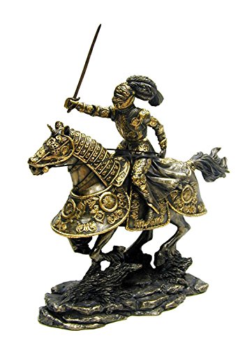 Galloping Horse and Knight Figurine