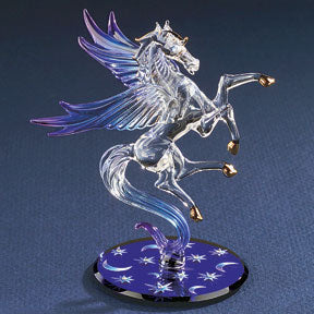 Glass Celestial Pegasus Figurine