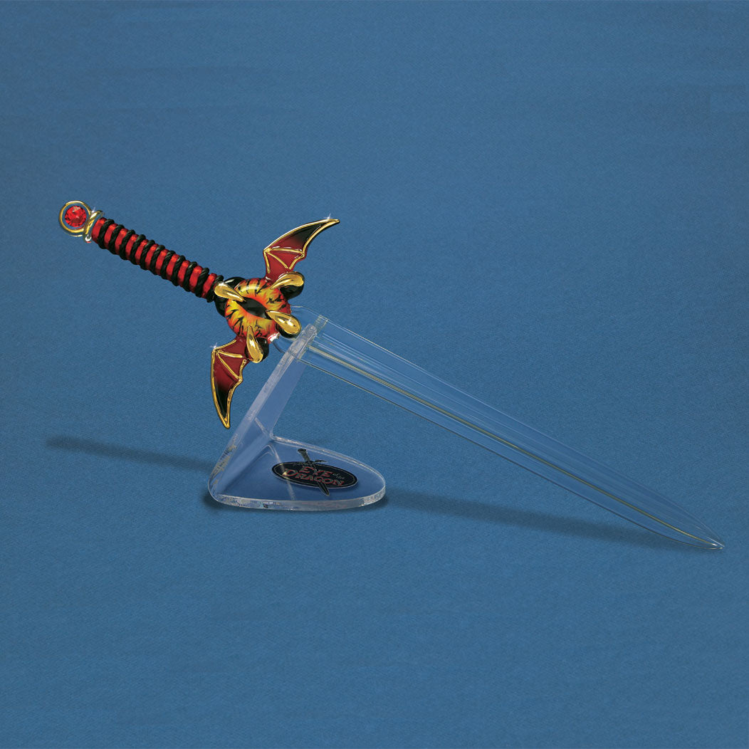 Glass Eye of the Dragon Sword Figurine