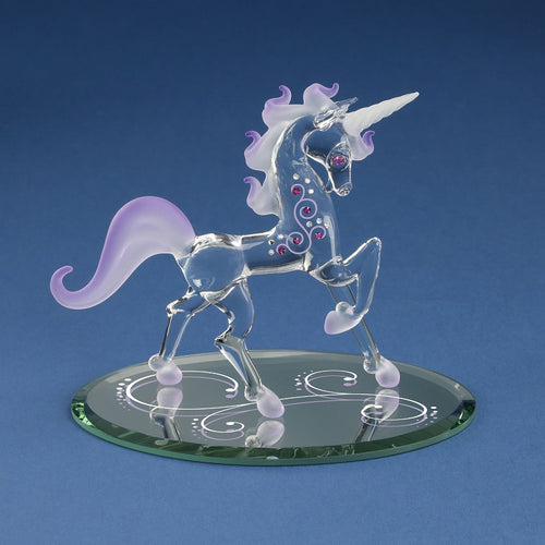 Glass Fairy Tales Unicorn Figurine