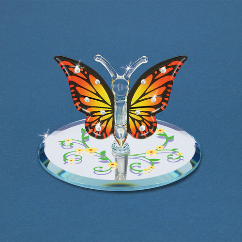 Glass Monarch Butterfly Figurine