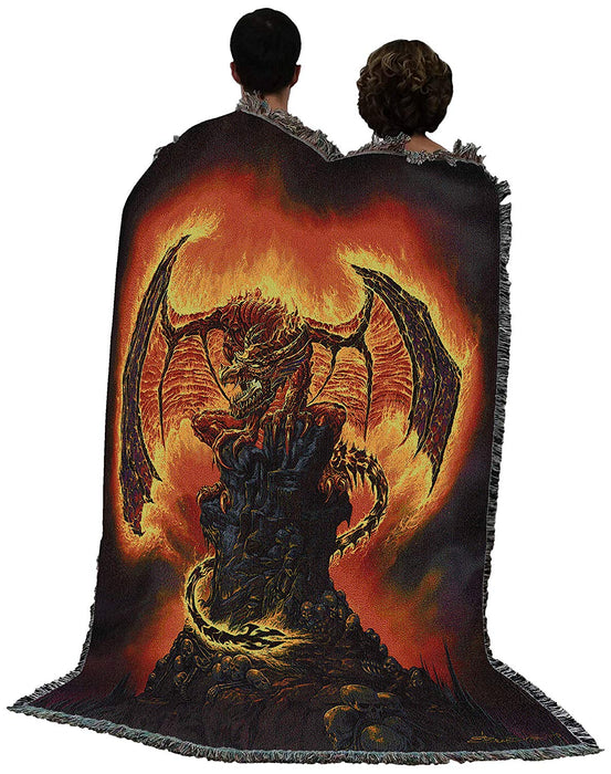 Harbinger of Fire Tapestry Blanket