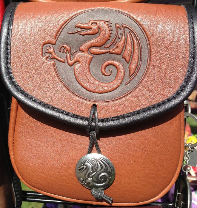 Dragon Leather Belt Pouch (Medium)