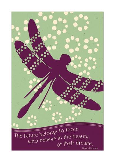"Believe In Beauty" Dragonfly Card Tin
