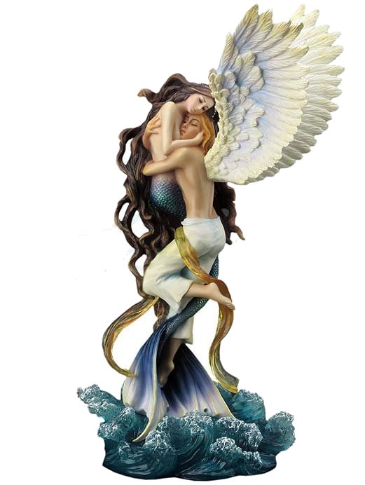 Impossible Love Angel & Mermaid Figurine