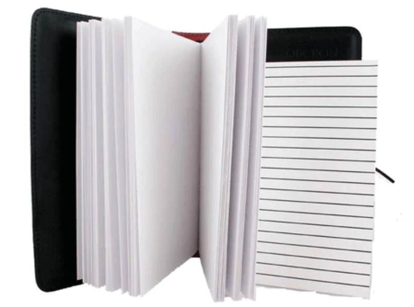 Journal insert with writing line guide