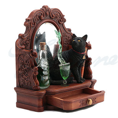 Absinthe Black Cat Figurine