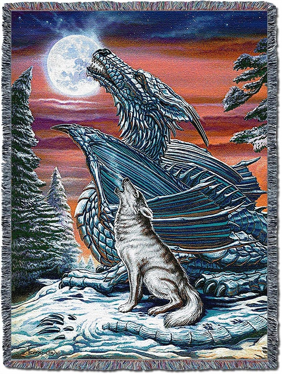 Moonsong Woven Tapestry Throw Blanket