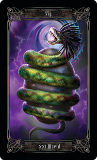 XXI World with a serpent wrapped around an egg