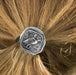 Athena's Owl ponytail holder in use