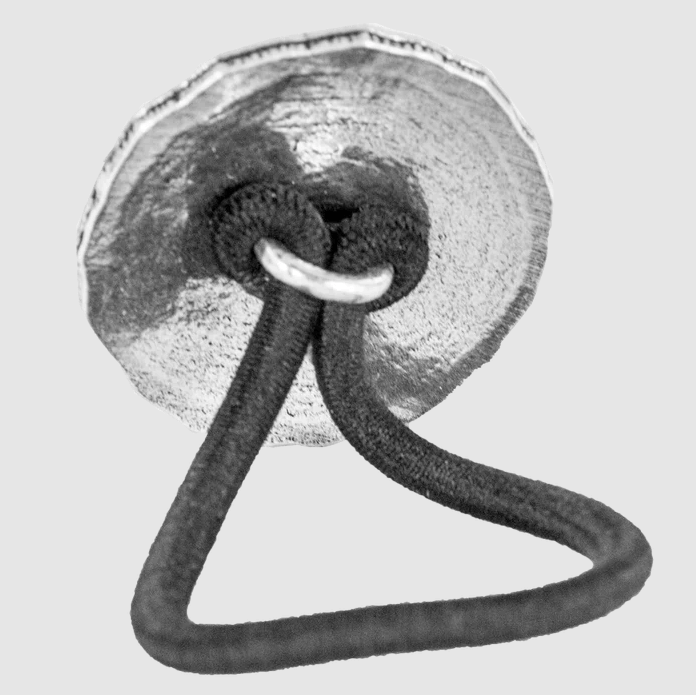 Back of Athena's Owl Ponytail Holder