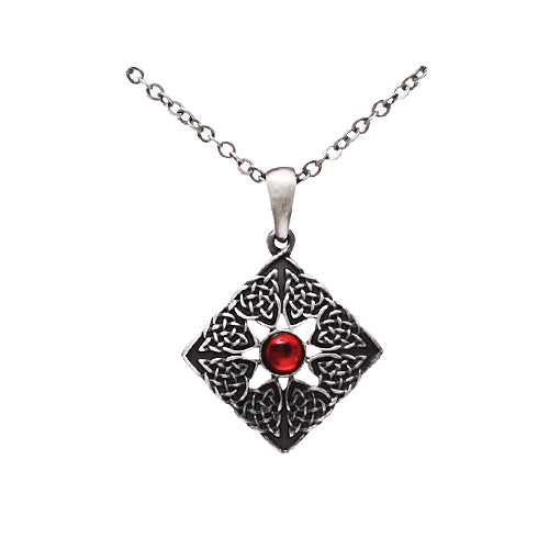 Red Gem Celtic Necklace