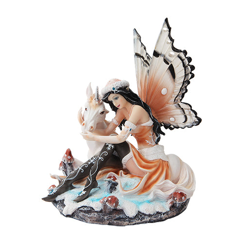 Snowy Fairy & Unicorn Figurine
