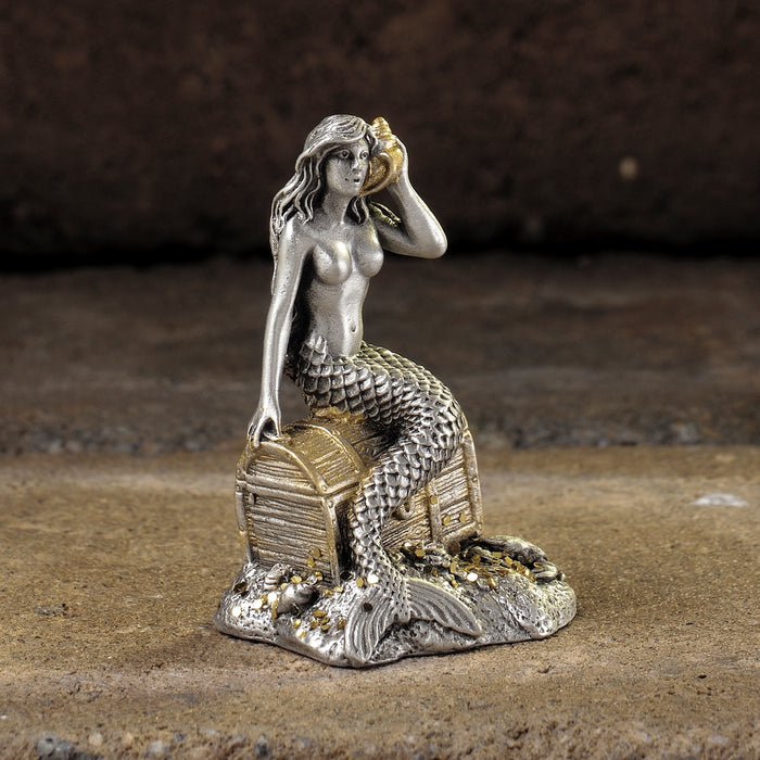 Sounds of the Sea Pewter Mermaid Figurine