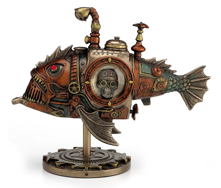 Steampunk Submarine Melanocetus-Unus Figurine