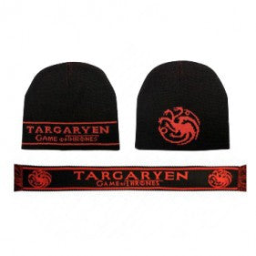 Targaryen Beanie + Scarf Set: Game of Thrones