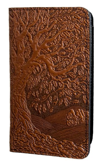 Tree of Life Leather Checkbook Cover