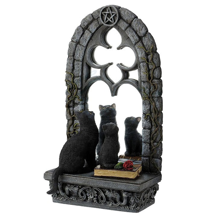 Two Cats at the Mirror Figurine