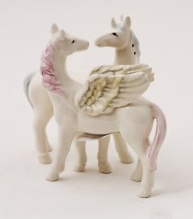 unicorn and pegasus salt and pepper shakers
