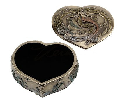 Heart-Shaped Mermaid Jewelry Box