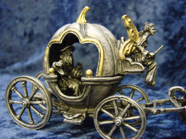 Pumpkin Chariot Figurine