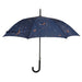 Navy blue umbrella with stars and moons