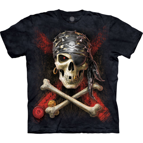 Pirate Skull T-Shirt by Anne Stokes