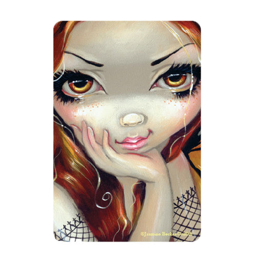 Magnet with redheaded fairy by Jasmine Becket-Griffith