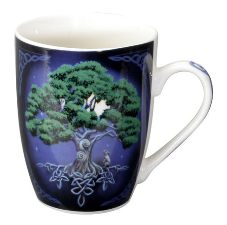 Tree of Life coffee mug, art by Lisa Parker, Celtic knot desings