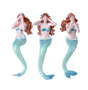 Three mermaid figurines with different poses  see, hear, and speak no evil