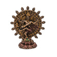 Decorative statue with a central figure of Shiva Nataraja in gold metallic tones