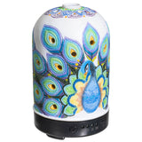 Peacock Aroma diffuser lamp with time and light settings