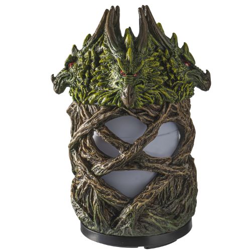 Aroma diffuser with green leafy tree dragon and branches