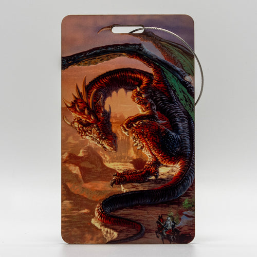 Bravery Misplaced Dragon Bag Tag by Ed Beard Jr