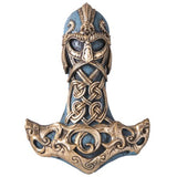 Wall mounted plaque of Norse god Thor's hammer, Mjolnir