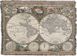 Tapestry blanket of antique map