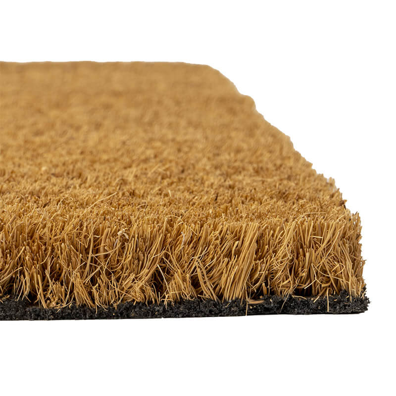 Coir (coconut fiber) top of doormat