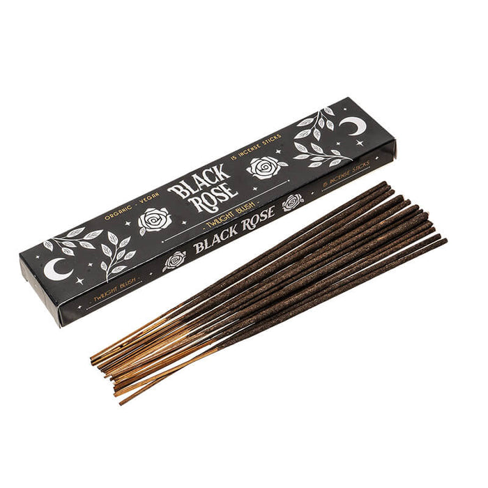 Black Rose incense sticks and box