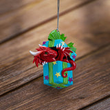 Red Dragon in gift box ornament